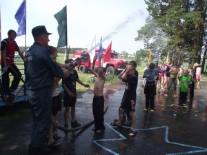 Юрга, ЮГС: День пожарной безопасности в лагере &laquo;Сосновый бор&raquo;