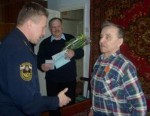 Юрга. Вручение медали Уряднову С.Е.