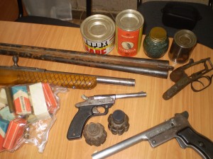 ЮГС: Юргинка сдала в полицию целый арсенал