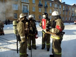 Юрга, ЮГС: Пожарно-тактические учения в Юрге