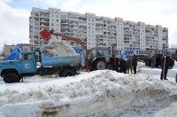 За прошедший субботник с территории города вывезено 1500 кубометров снега