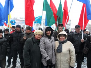 Юрга, ЮГС: ТС «Снегири» на праздничном митинге